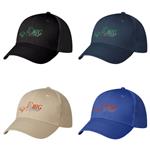 AH1006 6 Panel Polyester Cap With Embroidered Custom Imprint
